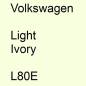 Preview: Volkswagen, Light Ivory, L80E.